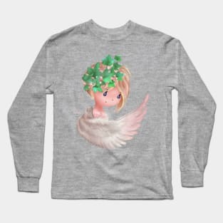 Christmas Ivy Angel Long Sleeve T-Shirt